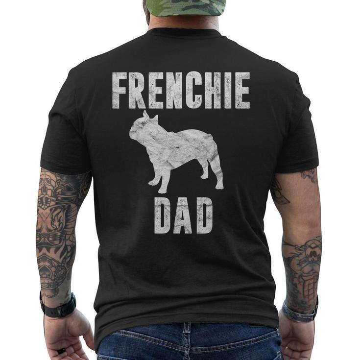 Vintage French Bulldog Dad Dog Daddy Frenchie Father Men's T-shirt Back Print