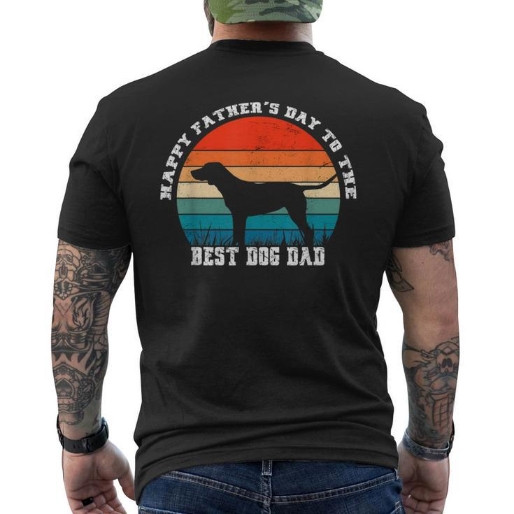 Vintage Happy Father’S Day To The Best Dog Dad Men's T-shirt Back Print