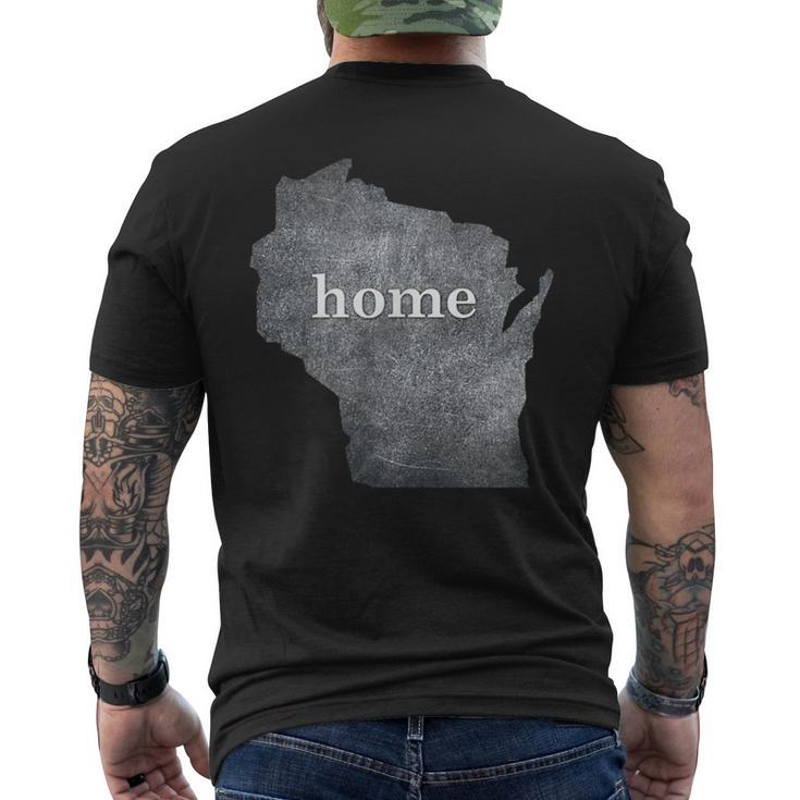 Vintage Home Wisconsin Wi Native Men's T-shirt Back Print