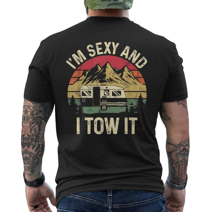 Vintage I'm Sexy And I Tow It Camper Trailer Rv Men's T-shirt Back Print