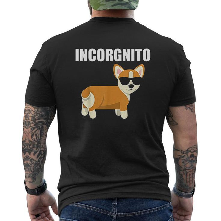 Vintage Incorgnito Mens Back Print T-shirt
