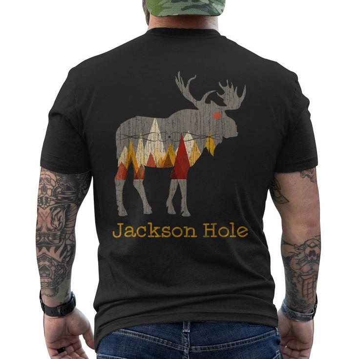 Vintage Jackson Hole Wyoming Moose Men's T-shirt Back Print