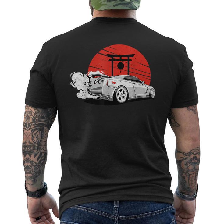 Vintage Japanese Streetcar Racing Turbo Sports Car Men's T-shirt Back Print