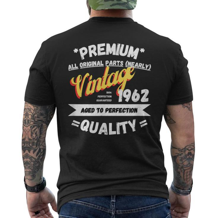 Vintage Legends Born In 1962 Men's T-shirt Back Print