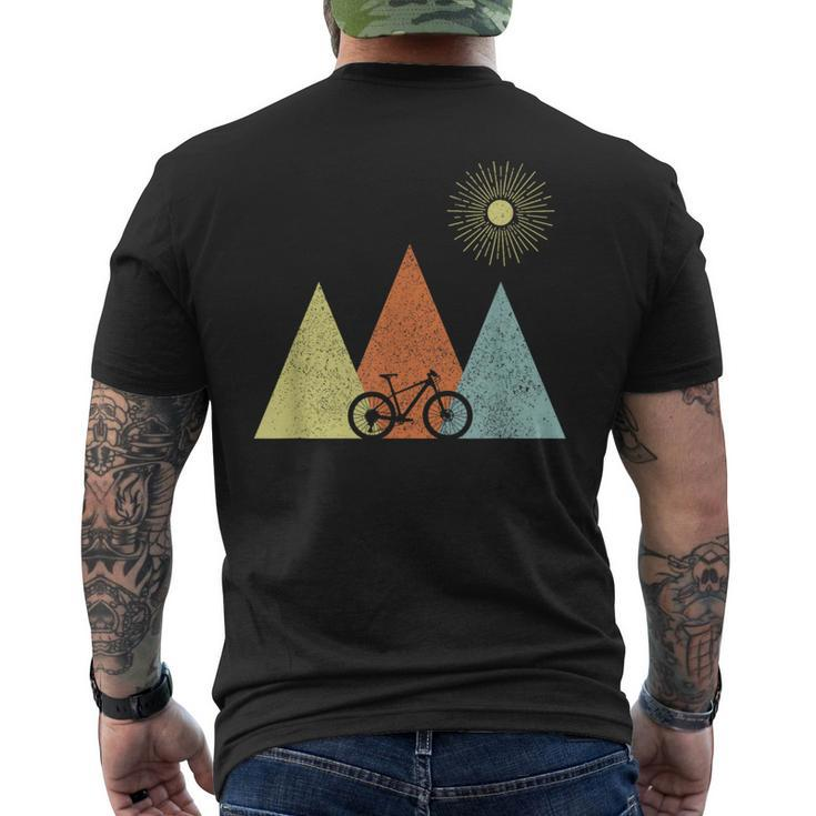 Vintage Mountain Bike Mtb Bicycle Cycling Cyclist Biker Men's T-shirt Back Print