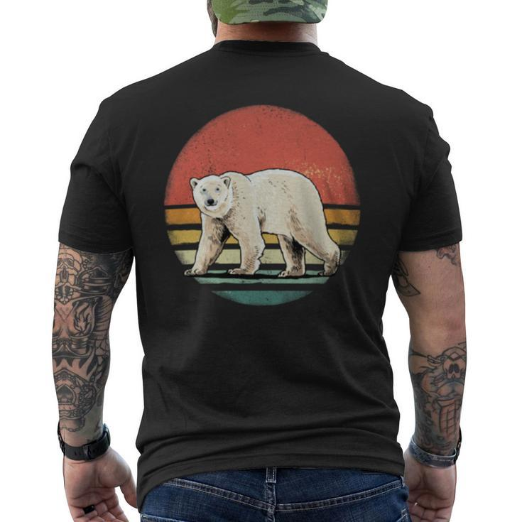 Vintage Polar Bear Retro Arctic Animal Bear Lover Men's T-shirt Back Print