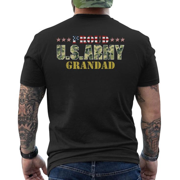 Vintage Proud Grandad Usarmy T Veteran Men's T-shirt Back Print