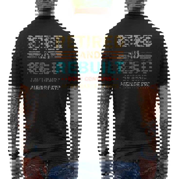 Vintage Retired And Rebuilt Body Contains Aftermarket Part Men's T-shirt Back Print
