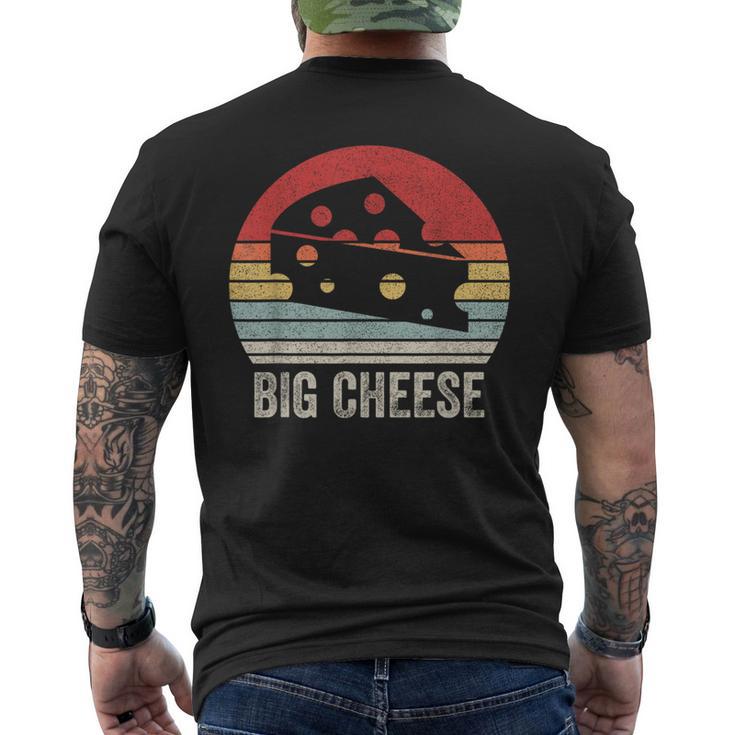 Vintage Retro Big Cheese Ceo Boss Owner Men's T-shirt Back Print