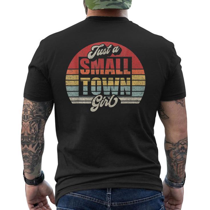 Vintage Retro-Just A Small-Town Girl Men's T-shirt Back Print