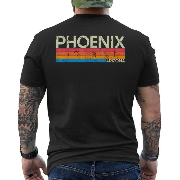 Vintage Retro Phoenix Arizona Distressed Men's T-shirt Back Print