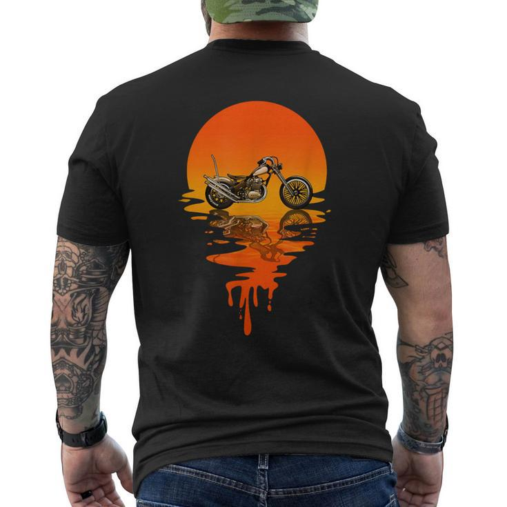 Vintage Retro Style Chopper Men's T-shirt Back Print