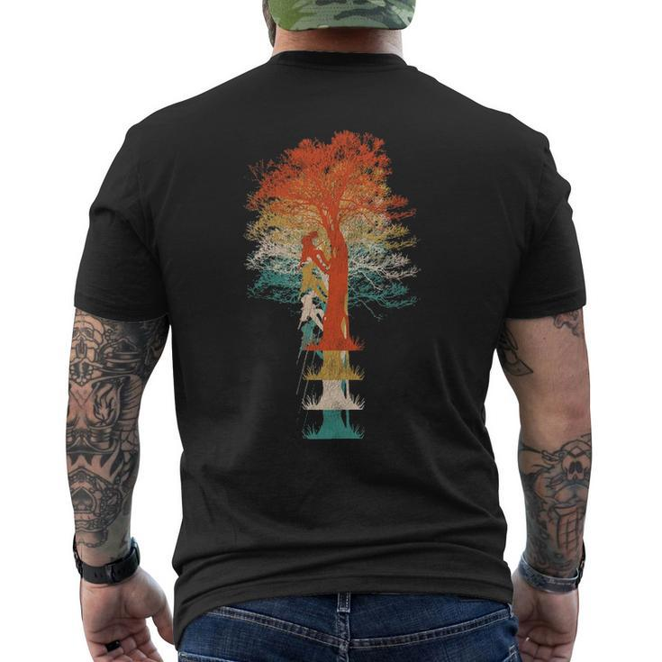 Vintage Retro Style Arborist Men's T-shirt Back Print