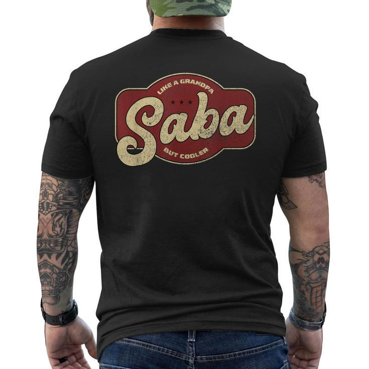 Vintage Saba Like A Grandpa But Cooler Men's T-shirt Back Print