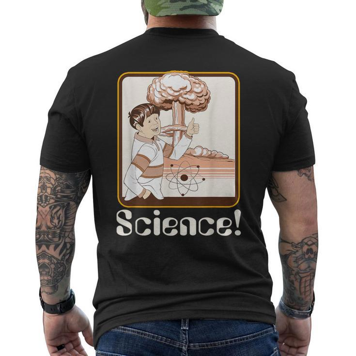 Vintage Science Atomic Bomb Retro Nerd Geek Men's T-shirt Back Print