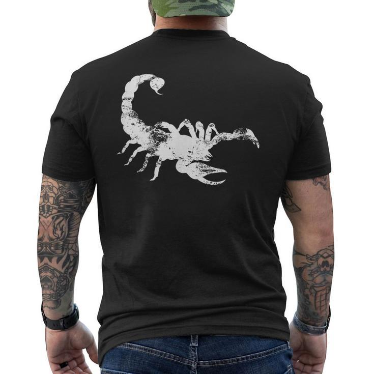 Vintage Scorpion T Classic Distressed Scorpion Men's T-shirt Back Print