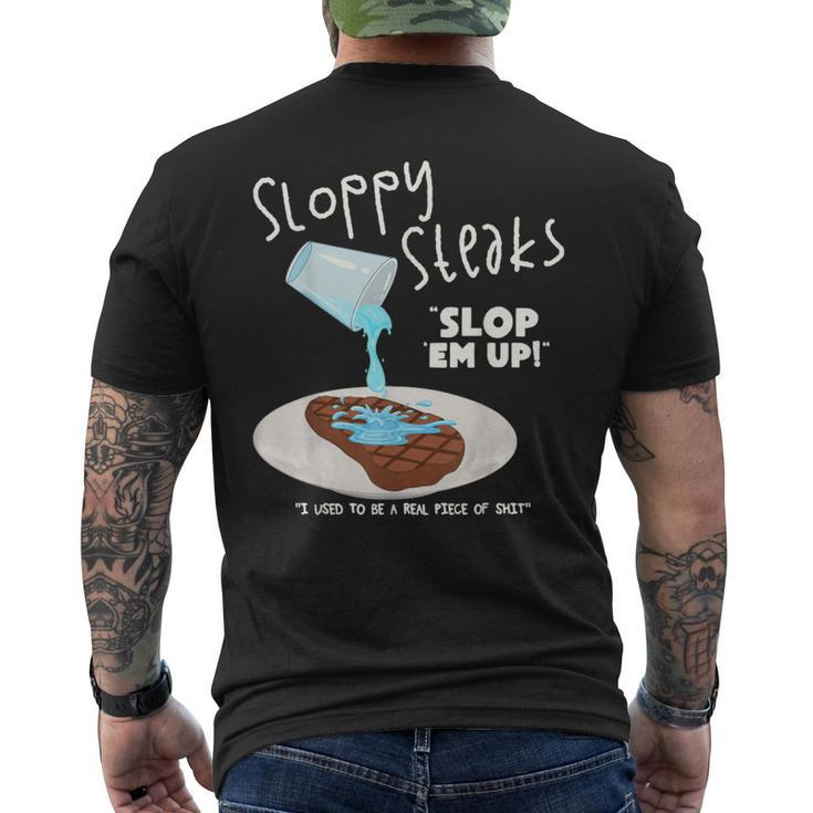 Vintage Sloppy Steaks I Think You Should Leave Men's T-shirt Back Print
