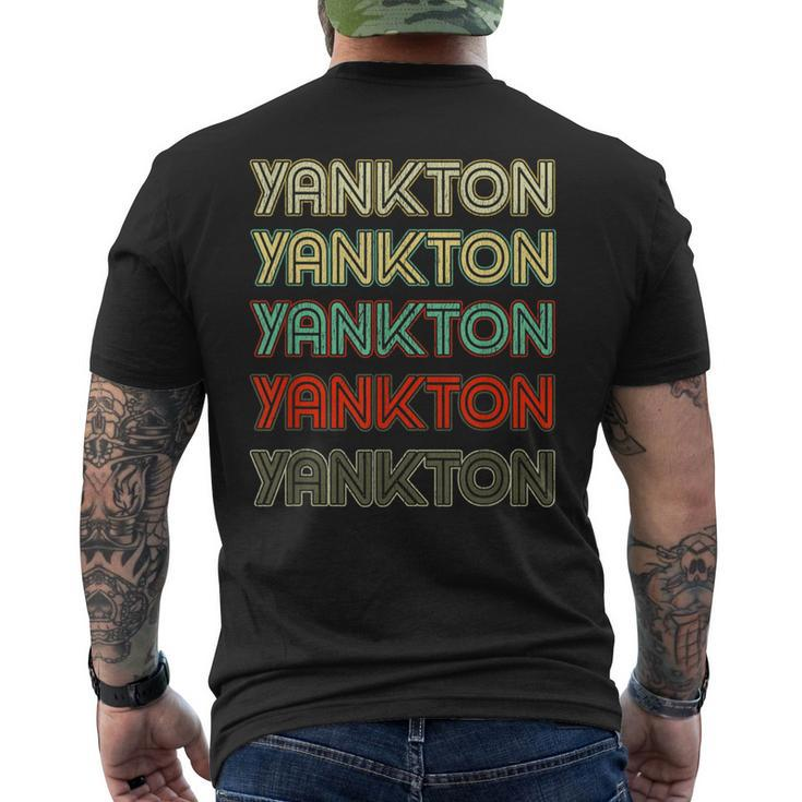 Vintage South Dakota Retro Yankton Men's T-shirt Back Print
