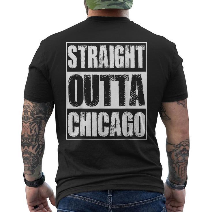 Vintage Straight Outta Chicago Men's T-shirt Back Print