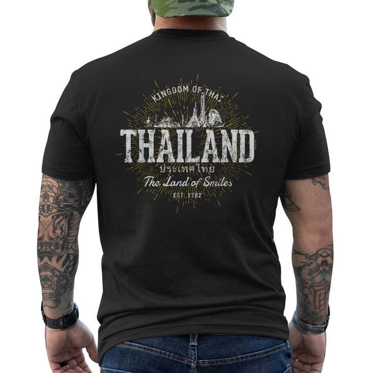 Vintage Style Retro Thailand Men's T-shirt Back Print