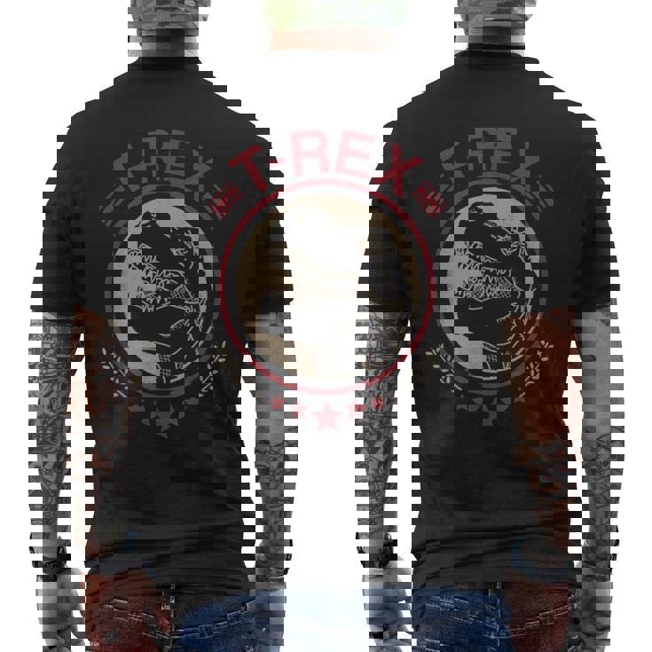Vintage T-Rex Dinosaur Tiranosaurio Dinosaurio Regalo Camiseta Hombre Estampado Espalda