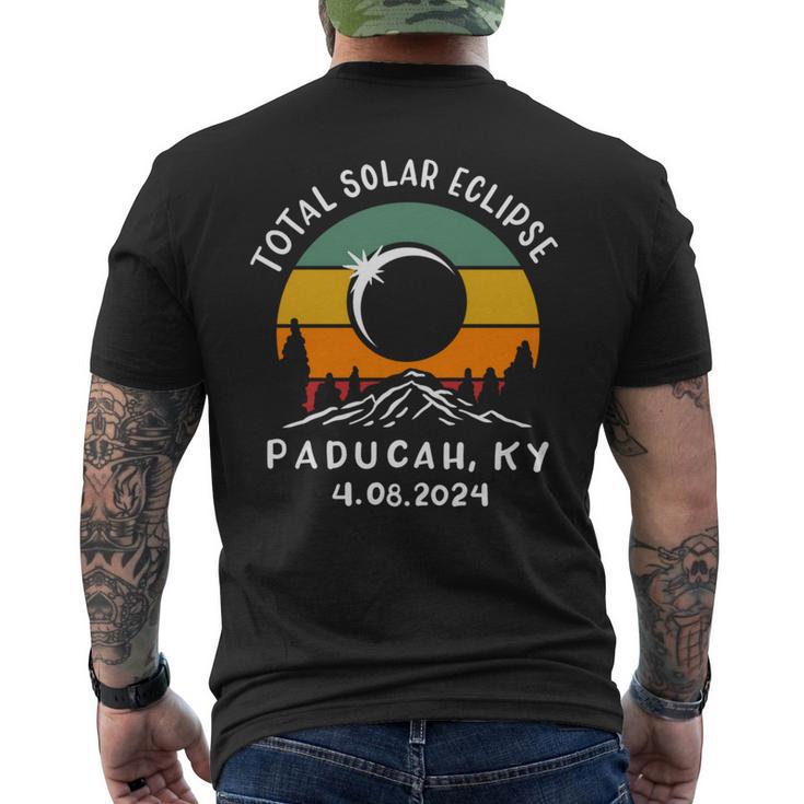 Vintage Total Solar Eclipse Usa Paducah Kentucky 4082024 Men's T-shirt Back Print