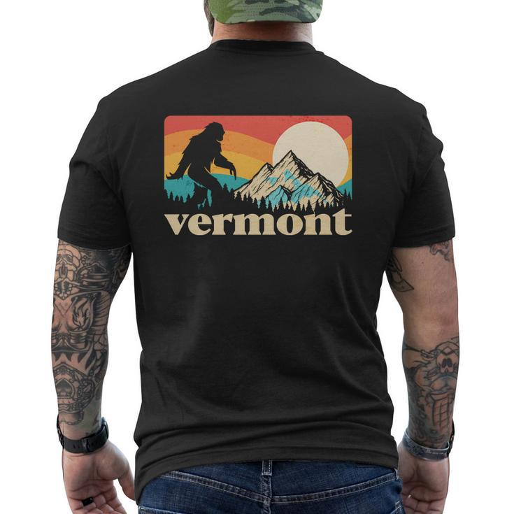 Vintage Vermont Bigfoot Sasquatch Wilderness V2 Mens Back Print T-shirt