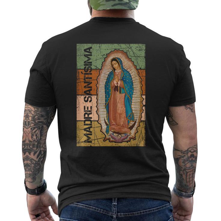 Virgen De Guadalupe Madre Santísima Camiseta Hombre Estampado Espalda
