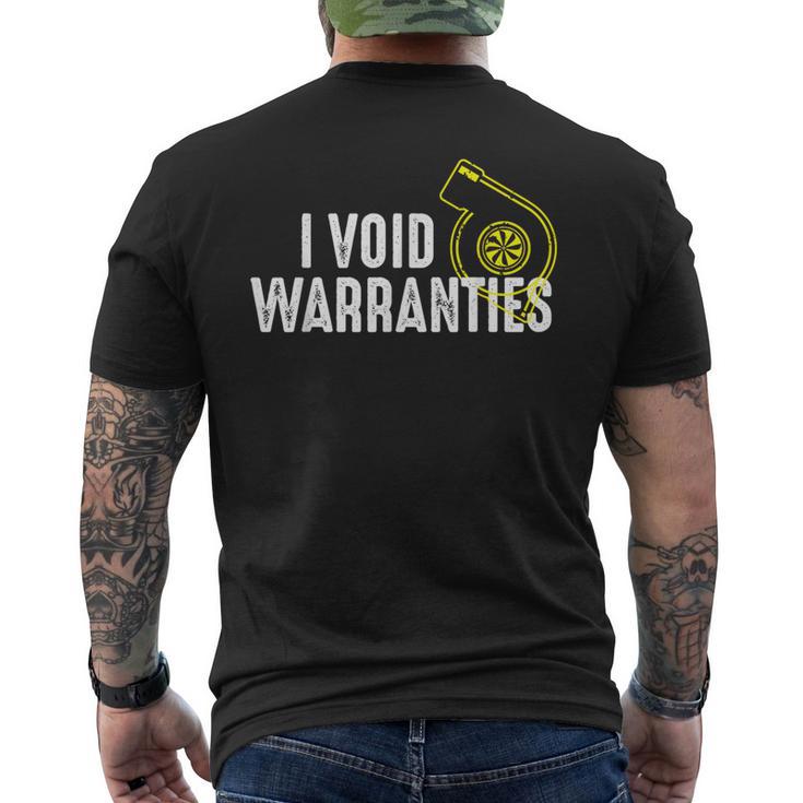 I Void Warranties T Turbo Men's T-shirt Back Print