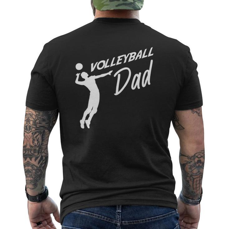 Volleyball Father Volleyball Dad Father's Day Mens Back Print T-shirt