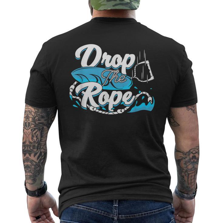 Wakesurf Wake Surf Drop The Rope Wakesurfing Men's T-shirt Back Print