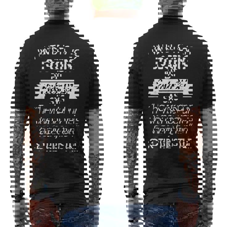 I Wanted To Go Jogging But Proverbs 28 1 Shirt I Wanted To Go Jogging But Proverbs 28 1 Shirt