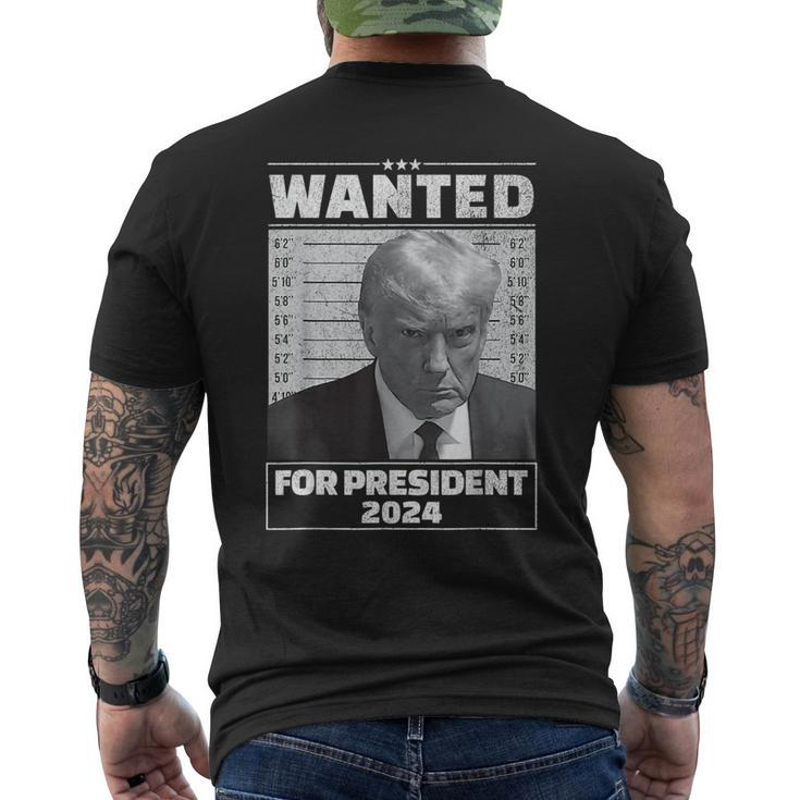 Wanted For President 2024 Trump Hot Men's T-shirt Back Print