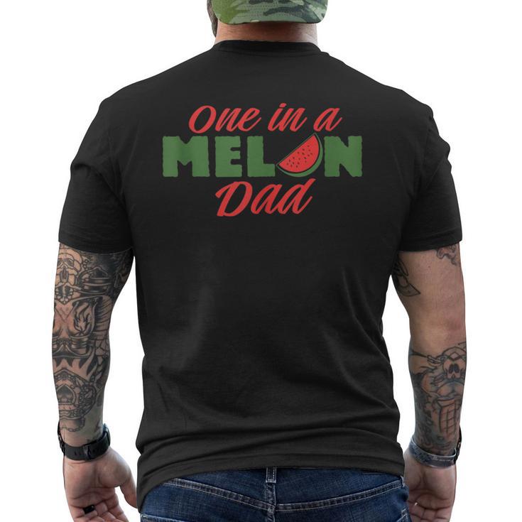 Wassermelonen Papa Papasateräter Melonen T-Shirt mit Rückendruck