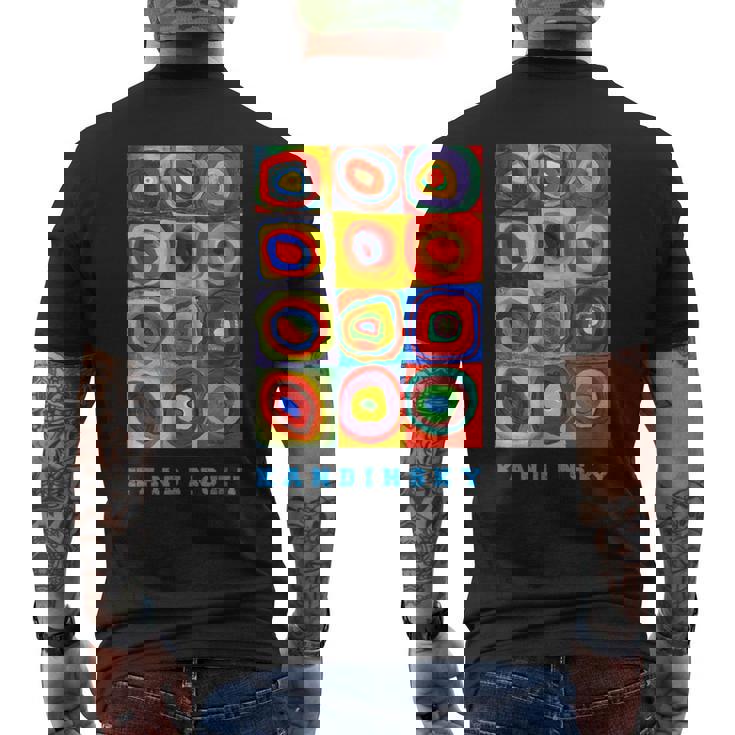 Wassily Kandinsky Color Estudio Cuadrados Círculos Concéntricos Camiseta Hombre Estampado Espalda