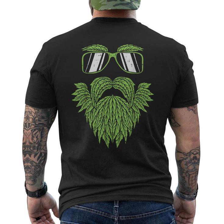 Weed Beard Face Marijuana Cannabis Irish Hipster Men's T-shirt Back Print