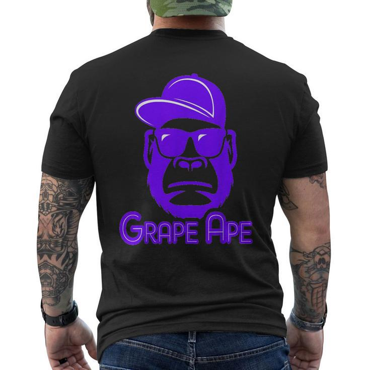 Weed Strains Grape Ape 420 Cannabis Culture Men's T-shirt Back Print