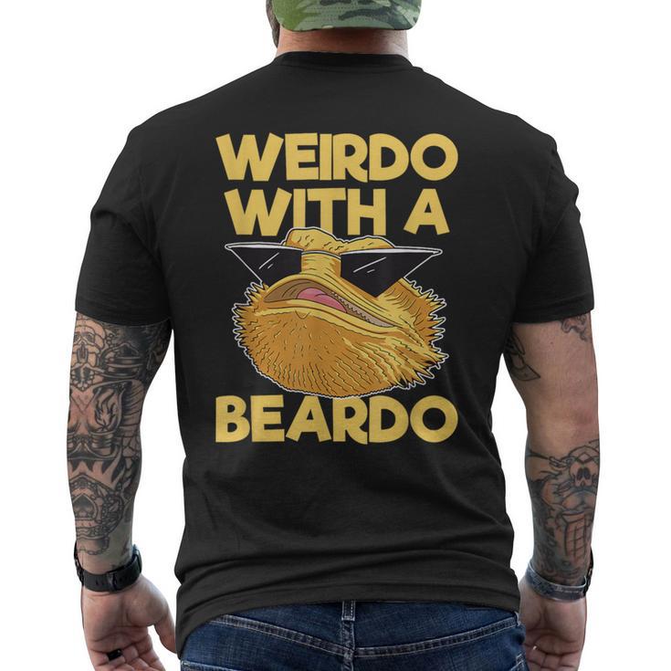 Weirdo With A Beardo Bearded Dragon With Sunglasses Men's T-shirt Back Print