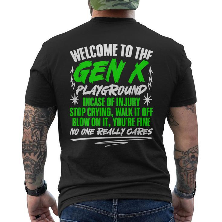 Welcome To Gen X Humor Generation X Gen X Men's T-shirt Back Print