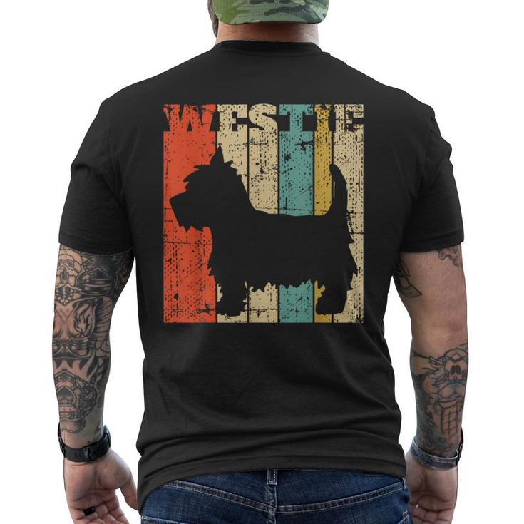 West Highland Terrier Westie Retro Vintage Men's T-shirt Back Print