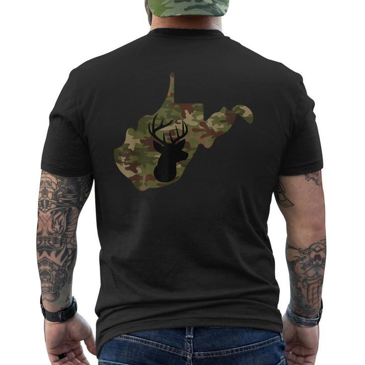 West Virginia Deer Hunter Camo Camouflage Men's T-shirt Back Print
