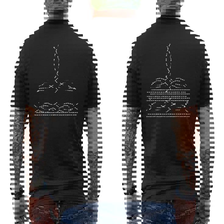 Western Cowboy Boot Stitching Cowboy Boot Stitching Men's T-shirt Back Print
