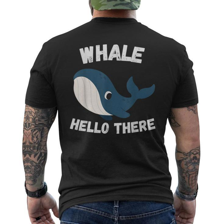 Whale Hello There Whale Colleagues Hello Men's T-shirt Back Print