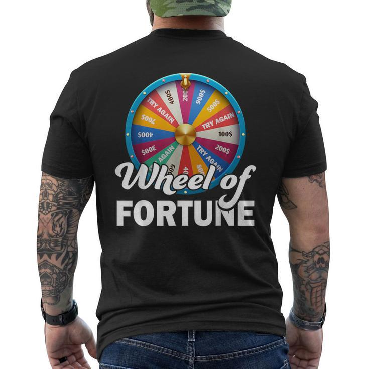Wheel Of Fortune Clothes Fathers Day Wheel Of Fortune Dad Men's T-shirt Back Print