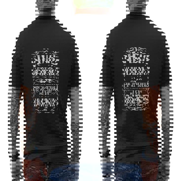 Whiskey Wednesday Mens Back Print T-shirt