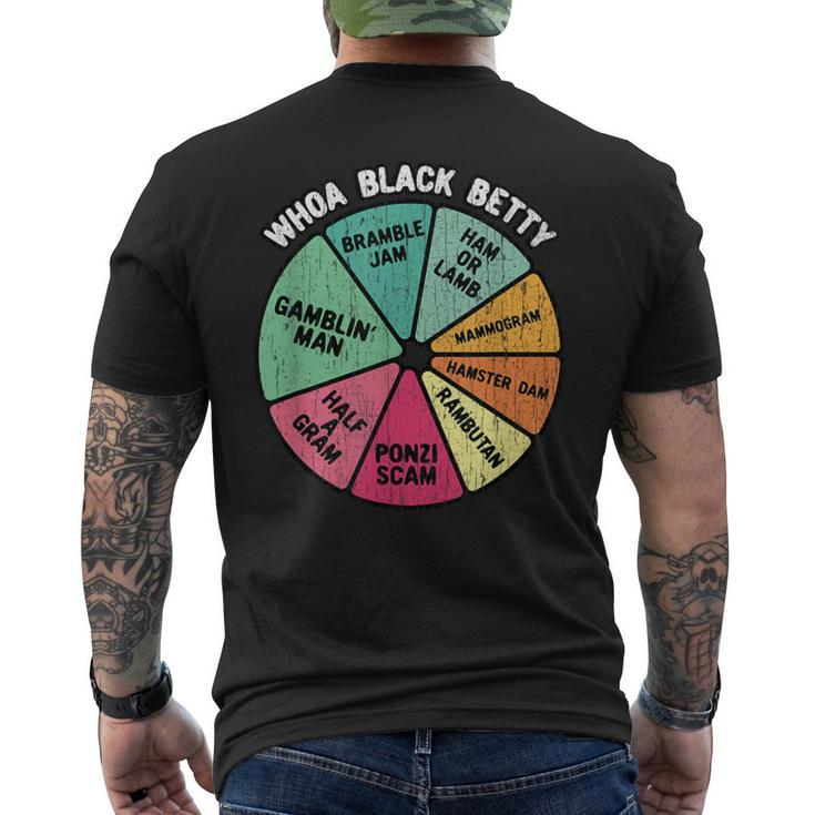 Whoa Black Betty 70'S Classic Rock Music Pie Chart Men's T-shirt Back Print