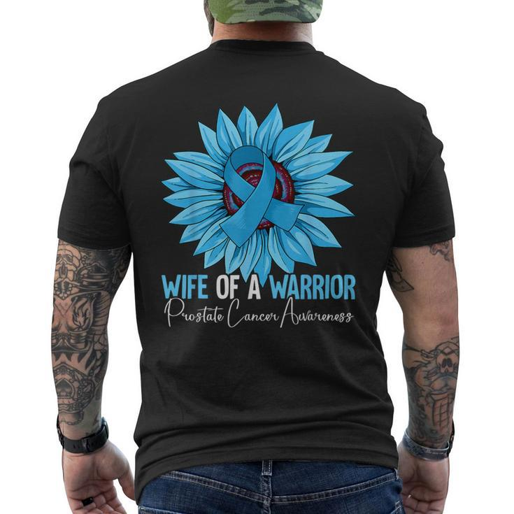 Wife Of A Warrior Prostate Cancer Awareness Men's T-shirt Back Print