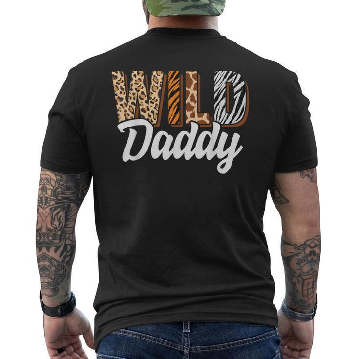 Wild Daddy Zoo Born Two Be Wild B-Day Safari Jungle Animal Men's T-shirt Back Print