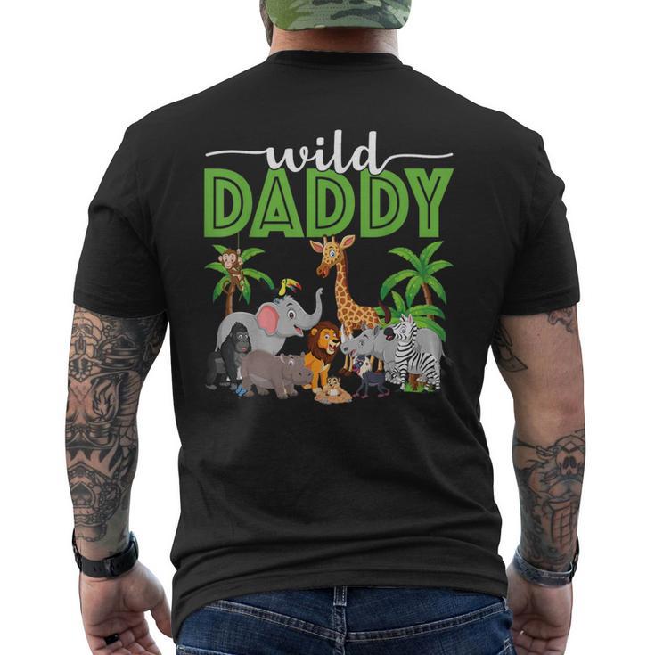 Wild Daddy Zoo Born Two Be Wild B-Day Safari Jungle Animal Men's T-shirt Back Print