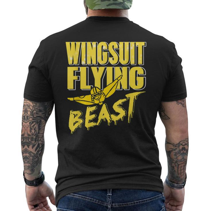 Wingsuit Flying Beast Wingsuiting Wingsuit Base Jumping Men's T-shirt Back Print